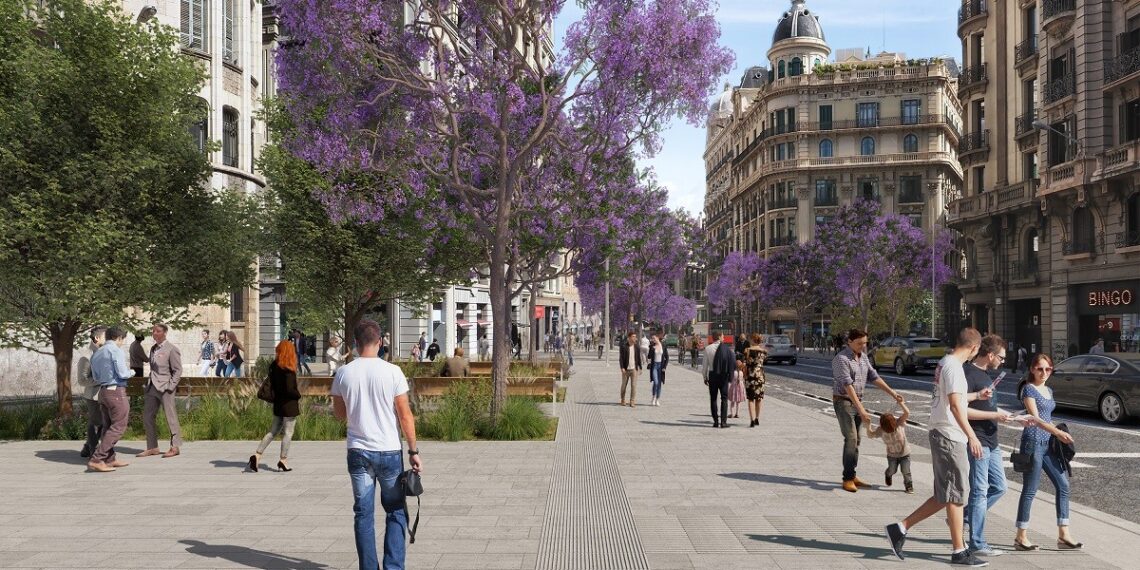 Alteraciones en el centro de Barcelona por la remodelación de Via Laietana