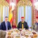 Marruecos coloca la bandera española al revés en la cena con Sánchez